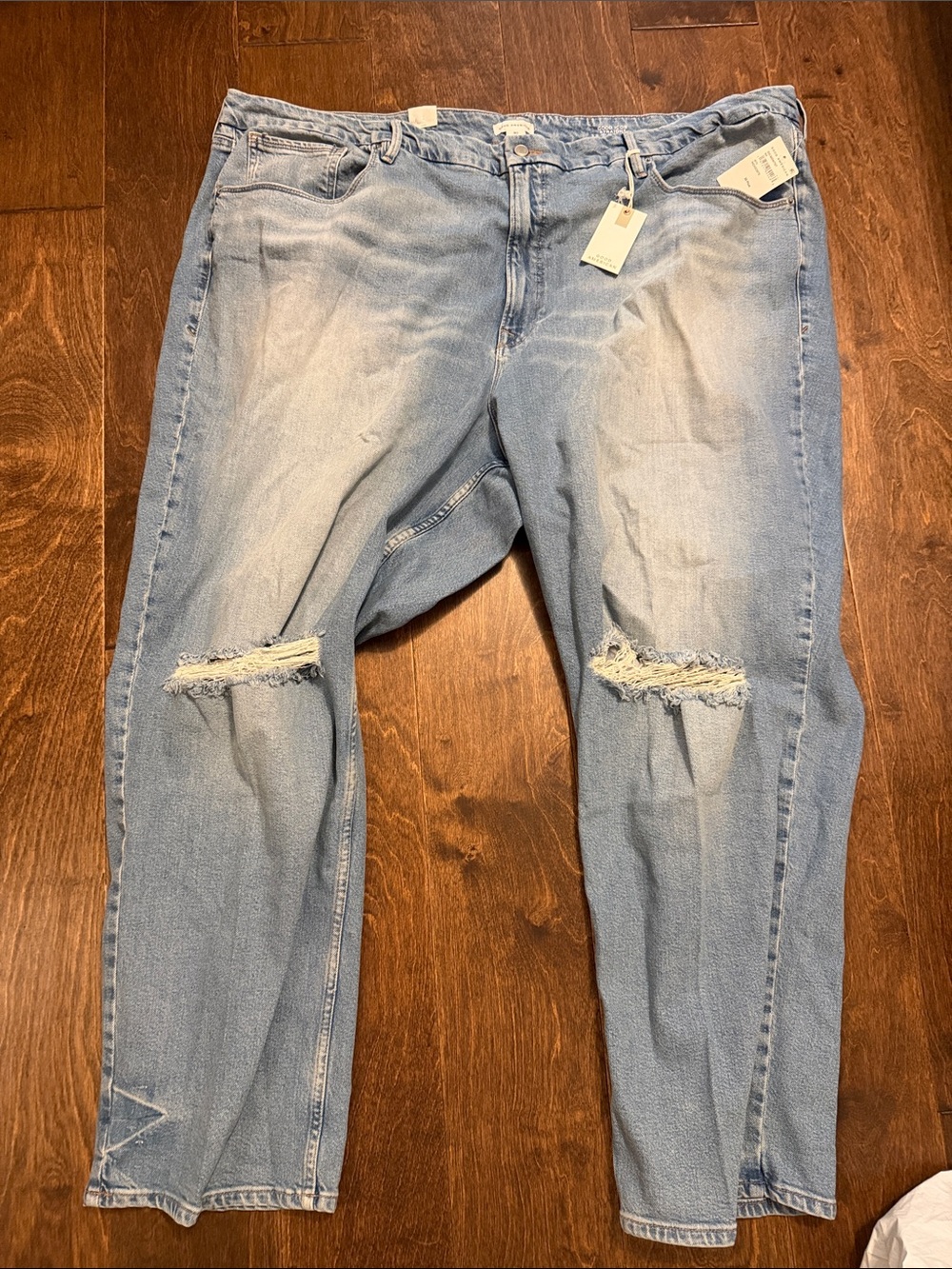 Good American Plus size Light Blue Straight-Leg Jeans